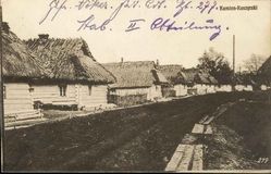 Kamien Koszyrski. Scene of the town suburbs (sidewalks!)